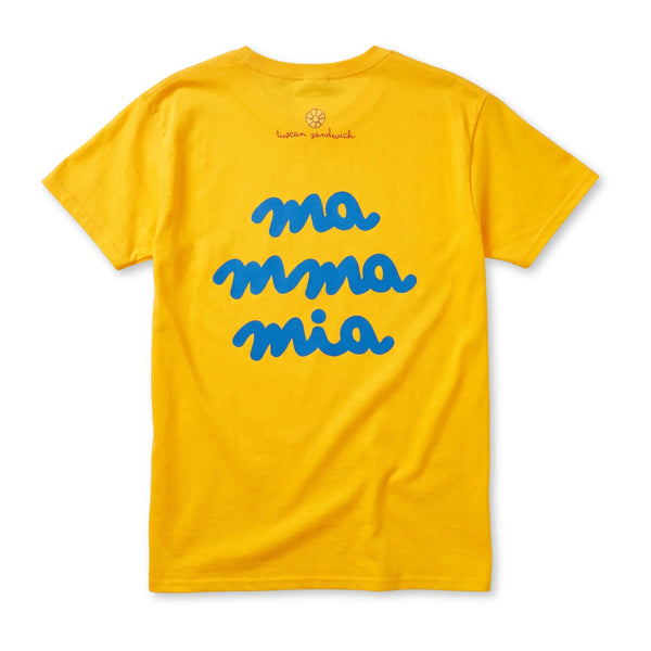 Mamma Mia T-Shirt Gialla - Cecca