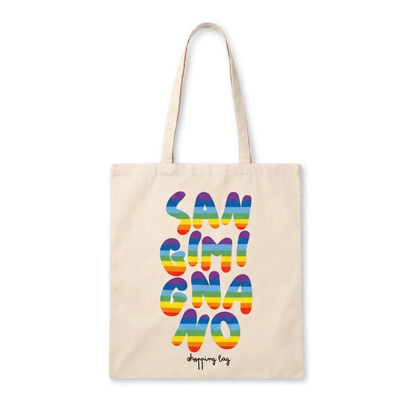 San Gimignano Totebag Arcobaleno - Cecca