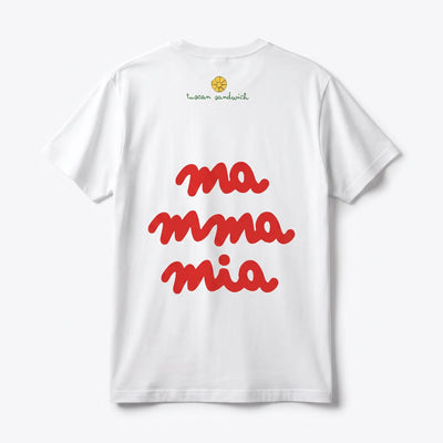 Mamma Mia T-Shirt Bianca - Cecca