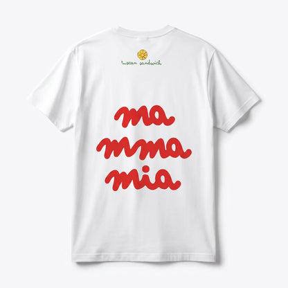 Mamma Mia T-Shirt Bianca - Cecca
