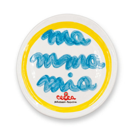 Piatto ceramica Mamma Mia - Cecca