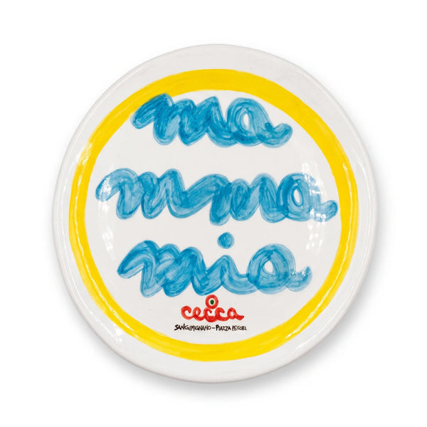 Piatto ceramica Mamma Mia - Cecca