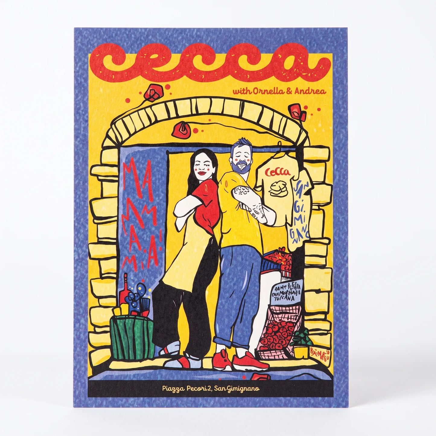 Cartolina Ornella e Andrea - Cecca