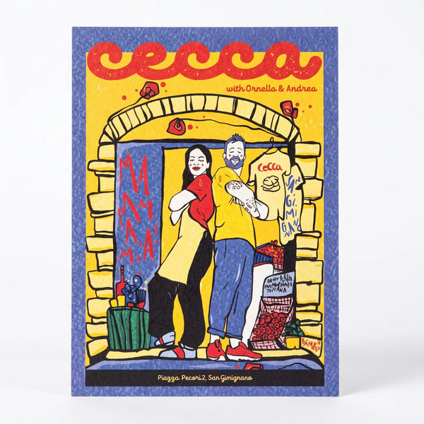 Cartolina Ornella e Andrea - Cecca