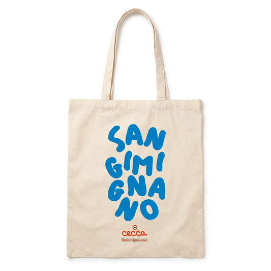 San Gimignano Totebag Azzurra  - Cecca